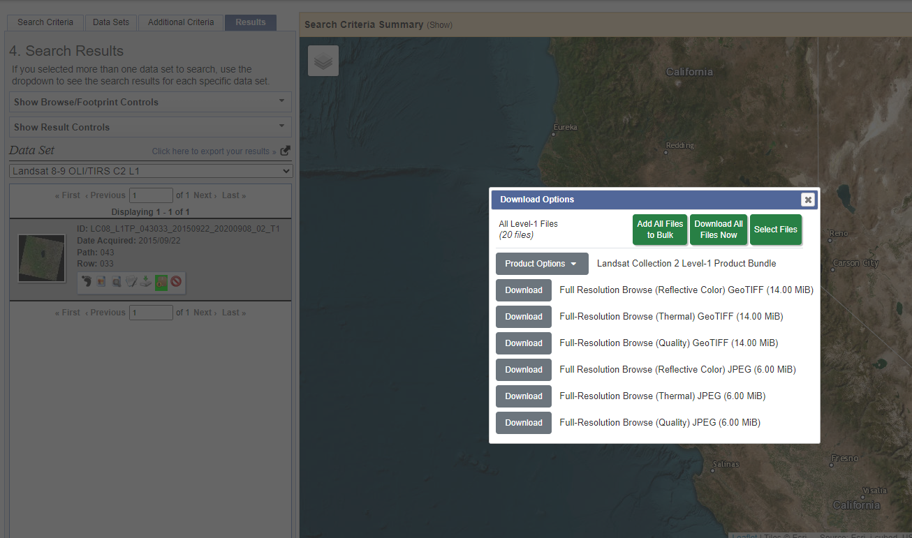 USGS Earth Explorer